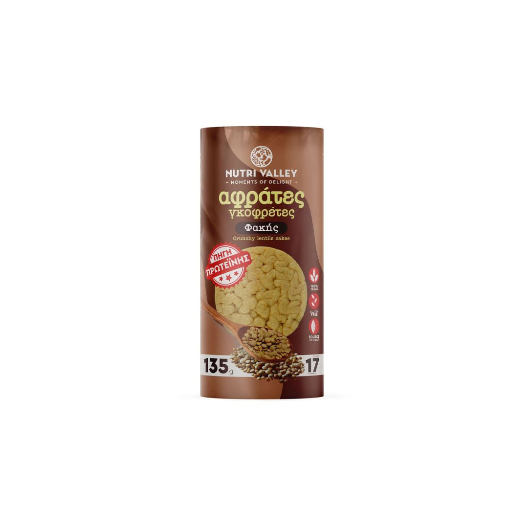 Γκοφρέτες φακής Nutri Valley, 135g