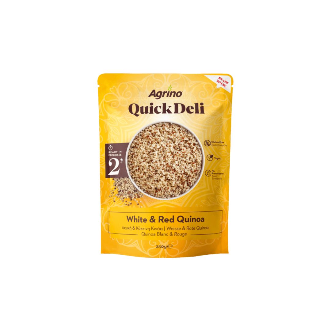 Quick deli Λευκή-Κόκκινη Κινόα AGRINO, 250g