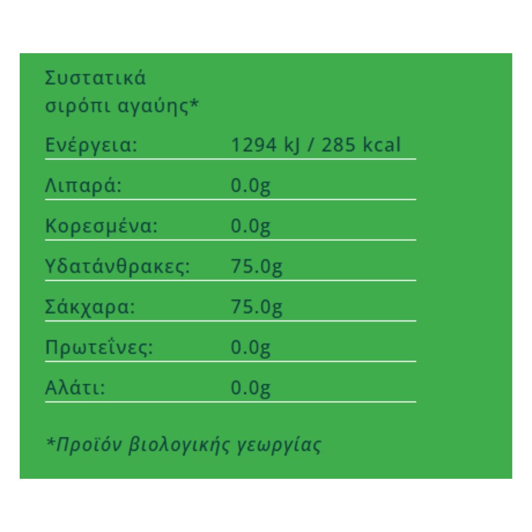 Σιρόπι Αγαύης 360mL Βιοαγρός Bio
