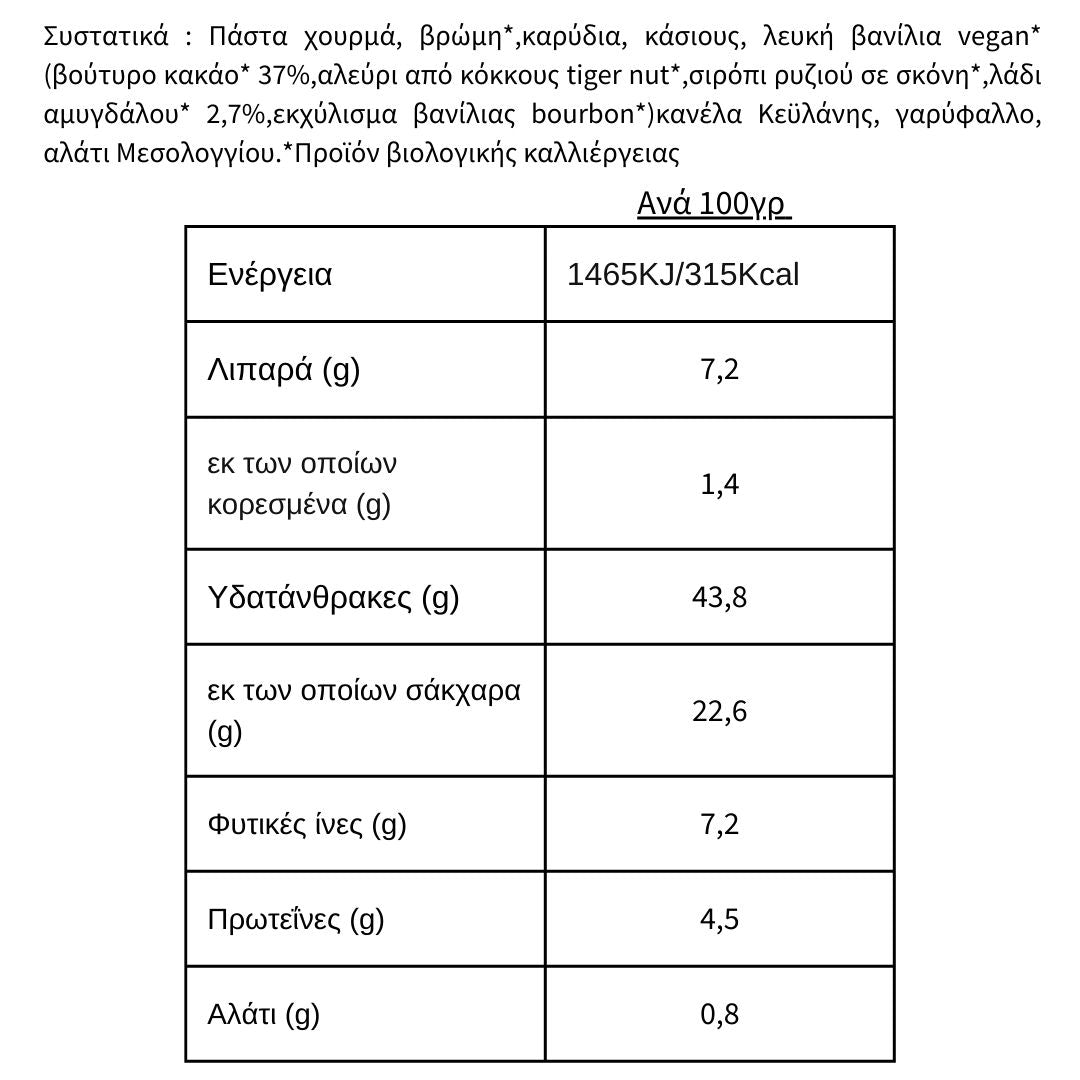 Χειροποίητη Μπάρα Μελομακάρονο Holigreen, 50g