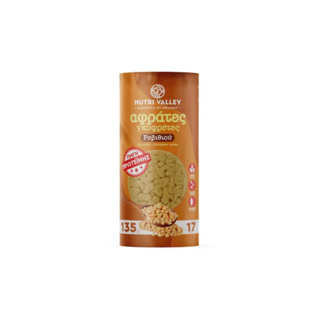 Γκοφρέτες Ρεβιθιού Nutri Valley 135g