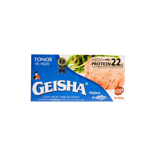 Τόνος σε Νερό  GEISHA, (2x160gr)