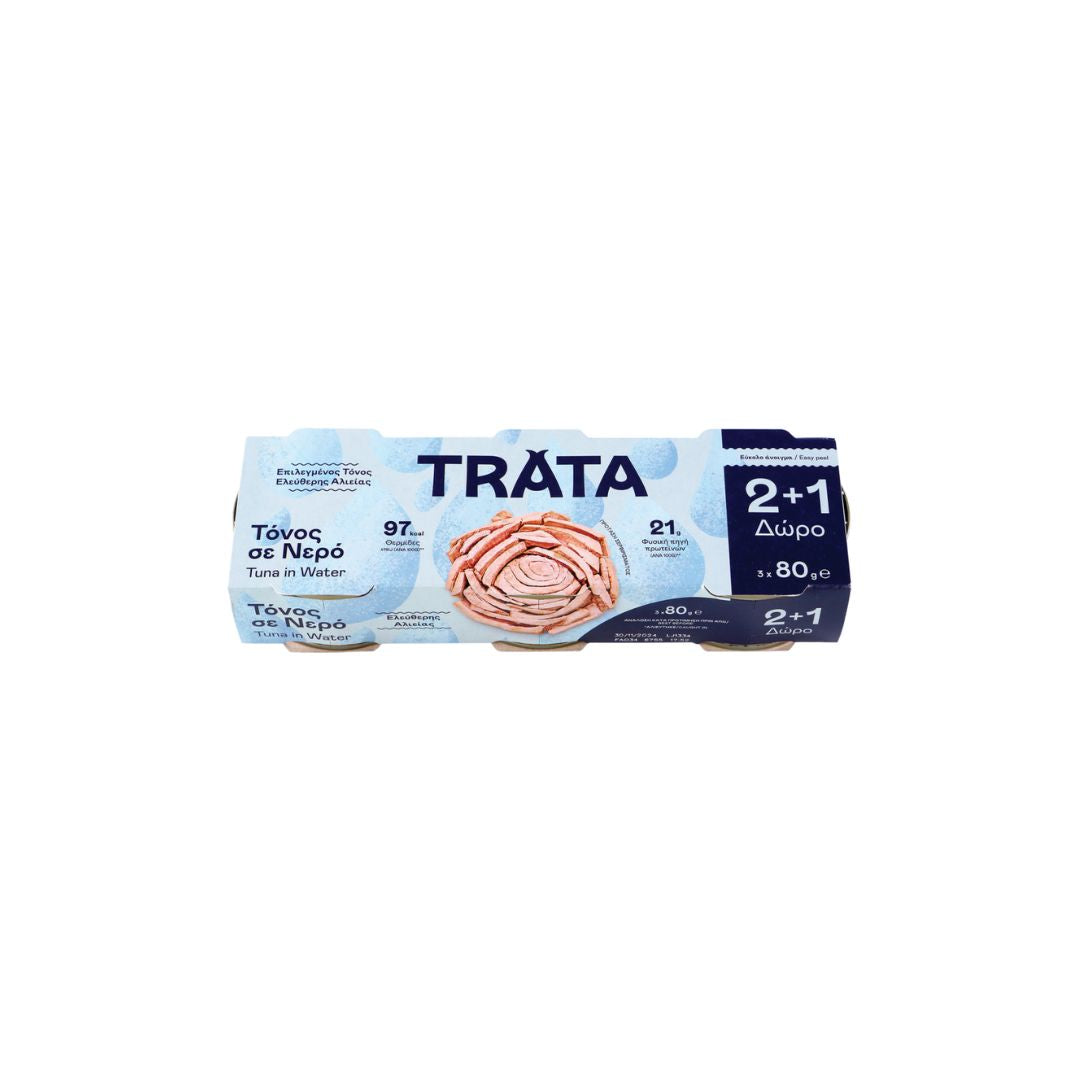 Τόνος σε Νερό TRATA. 3Χ 80gr