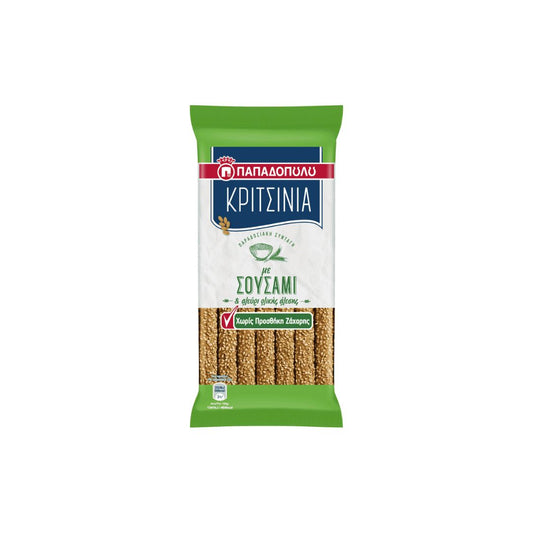 ΠΑΠΑΔΟΠΟΥΛΟΥ Κριτσίνια Χωρίς Ζάχαρη 170gr. - (ΣΟΥΣΑΜΙ)